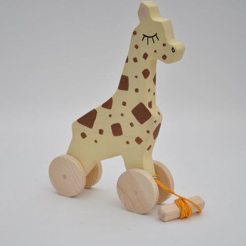 Koka rotaļlieta velkamā Žirafe "Žozi" - īpaši liela izmēra figuriņa bērnu spēlem. Barin Mašīnas no Barin.lv internetveikalā par ražotāja cenam. Pērc izdevīgi - tagad ir akcijas!