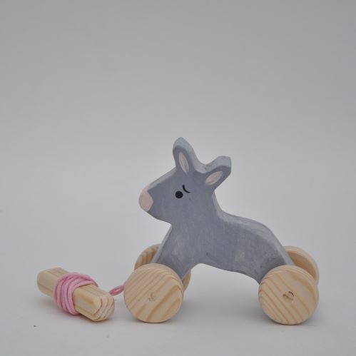 Attīstošās Koka Rotaļlietas - Pasakas Varonis: Ēzelis no 1 gadu vecam bērnam. Tikai Barin.lv internet veikalā.