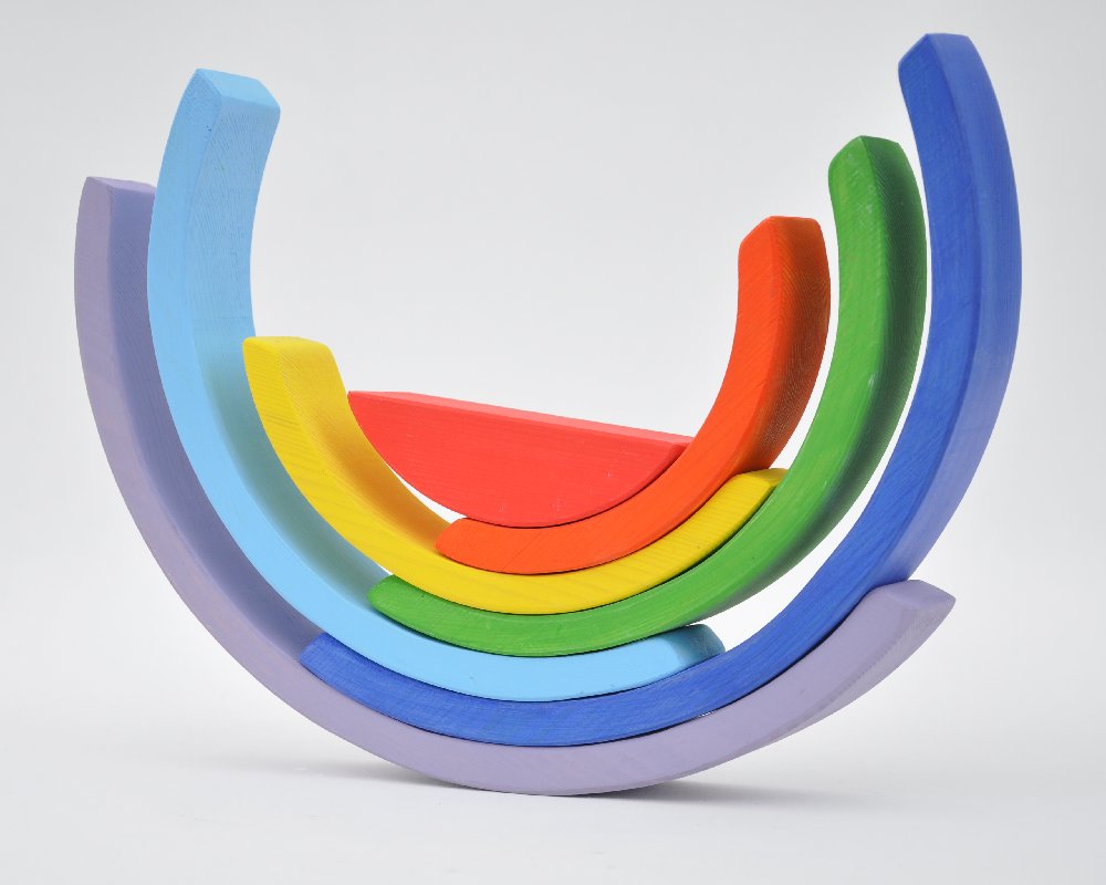 Rotaļlietas berņiem pirkt internetā Barin.lv veikalā ar piegādi mājās! Dubultā Koka Varavīksnes Barin XL lielā izmerā koka piramīda Jūsu Mazuļa Montesori attīstošām nodarbībām un izklaidei!