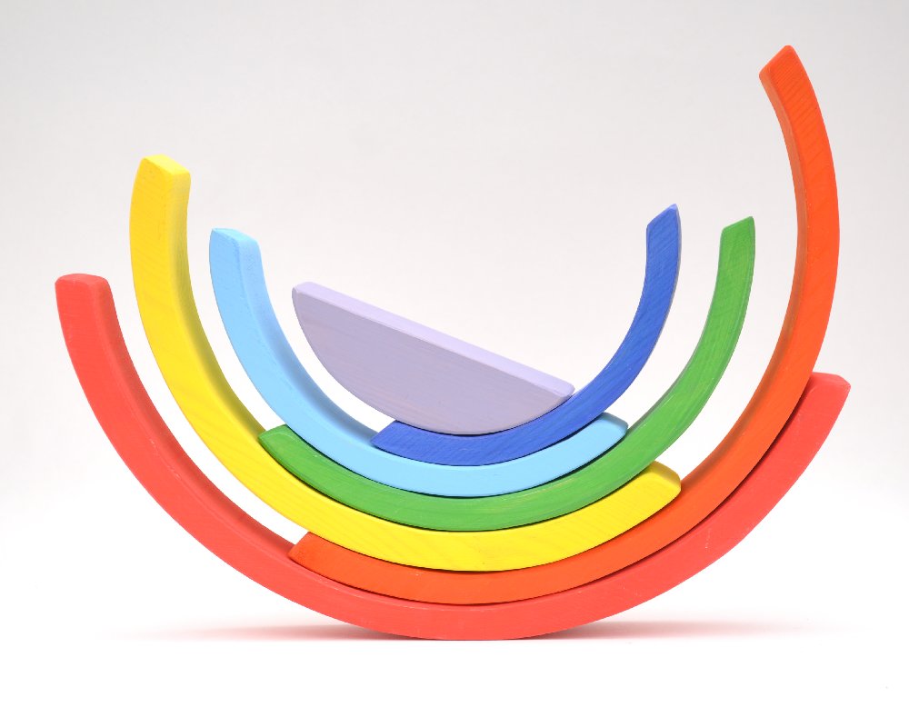 Koka Varavīksne pirkt online Barin.lv veikalā ar piegādi. Koka Varavīksnes Barin XL lielā izmerā koka rotaļlietas Jūsu Mazuļa Montesori attīstošām nodarbībām un izklaidei!