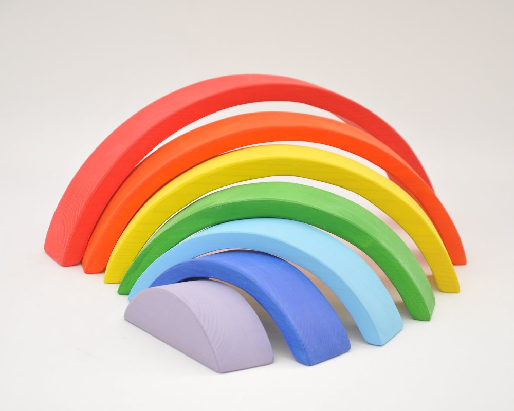 Koka Varavīksne pirkt online Barin.lv veikalā ar piegādi. Koka Varavīksnes Barin XL lielā izmerā koka rotaļlietas Jūsu Mazuļa Montesori attīstošām nodarbībām un izklaidei!