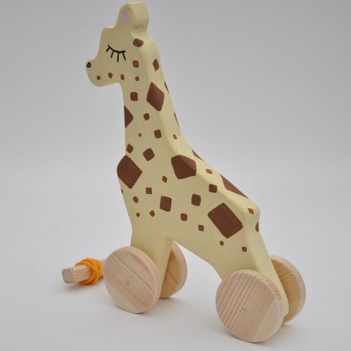Koka rotaļlieta velkamā Žirafe "Žozi" - īpaši liela izmēra figuriņa bērnu spēlem. Barin Mašīnas no Barin.lv internetveikalā par ražotāja cenam. Pērc izdevīgi - tagad ir akcijas!